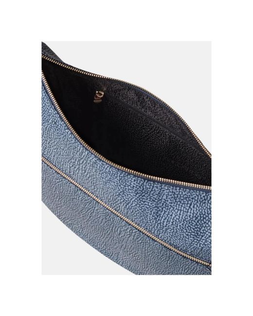 Borbonese Blue Luna Bag Middle