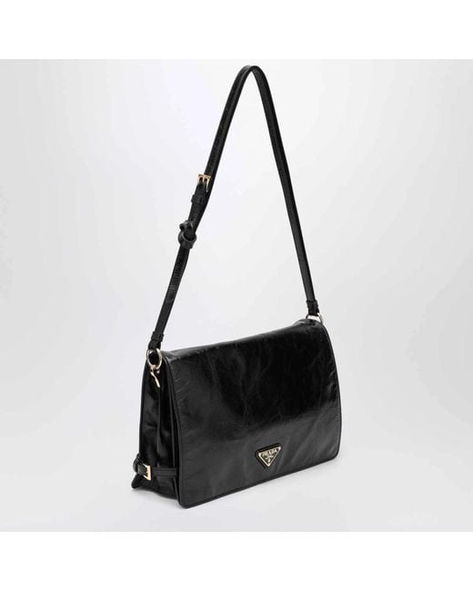 Prada Black Schwarze Umhängetasche