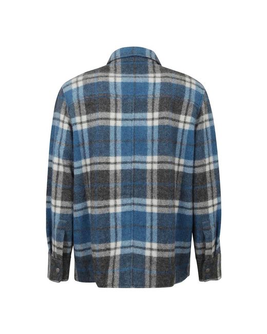Alanui Overhemden ,Blauw ,Geruite Overhemd Voor Mannen in het Blue voor heren