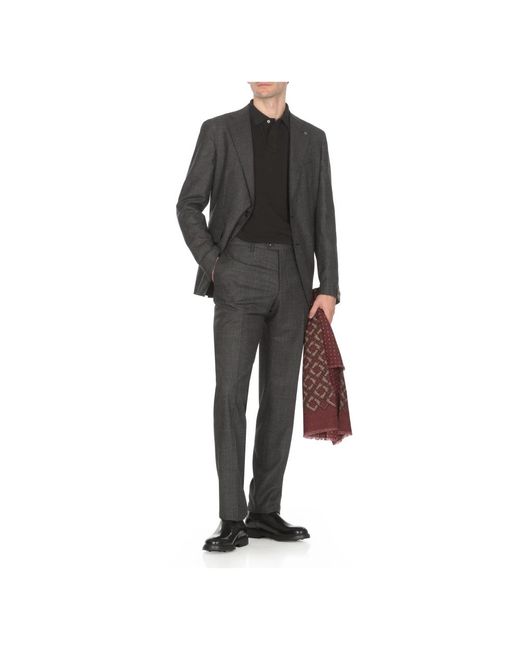 Tagliatore Single Breasted Suits in het Gray voor heren