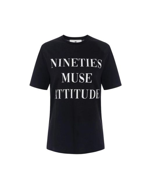 Elisabetta Franchi Women's Black T-Shirts