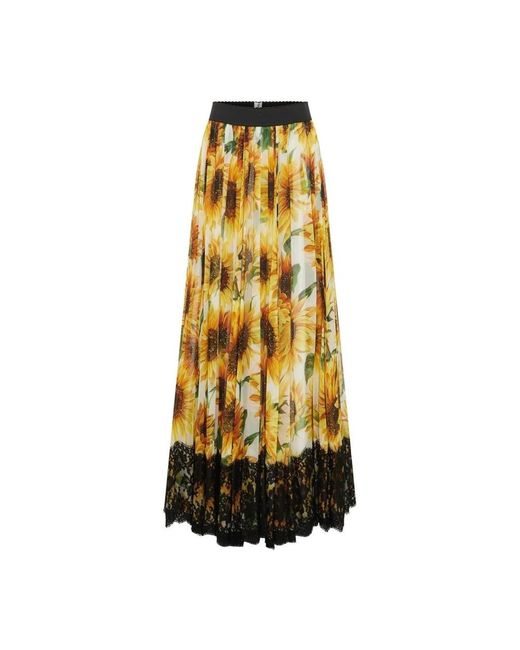 Dolce & Gabbana Metallic Maxi Skirts