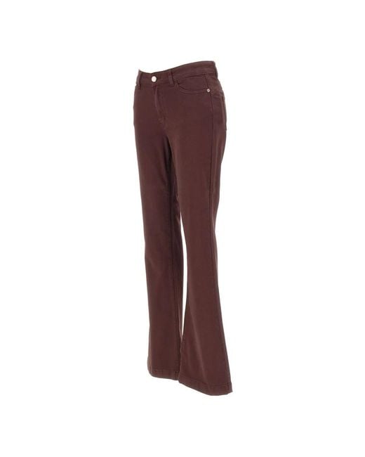 Elena Miro Purple Flare Jeans