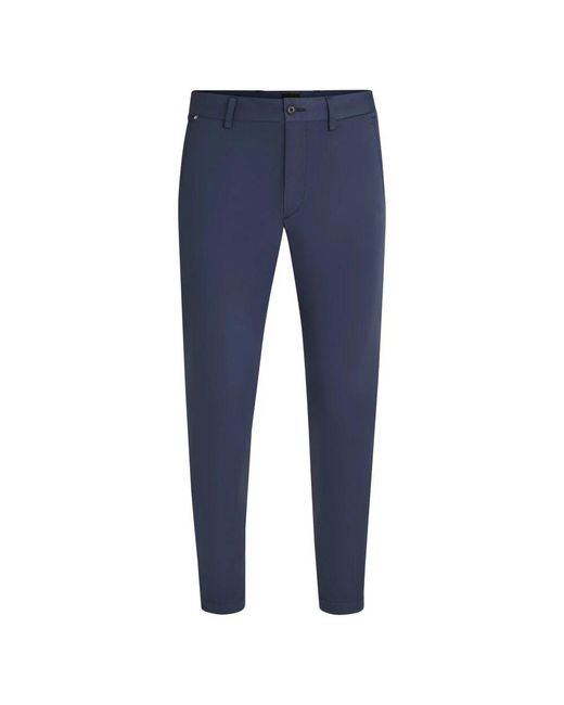 Boss Schmale Satinhose Mit Schmalem Bein in Blue für Herren