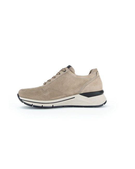 Gabor White Schwarze samt basket schuhe