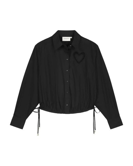 FABIENNE CHAPOT Black Flore Blouse
