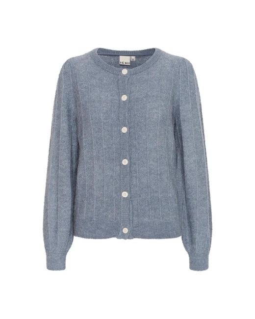 Cardigans Ichi en coloris Blue