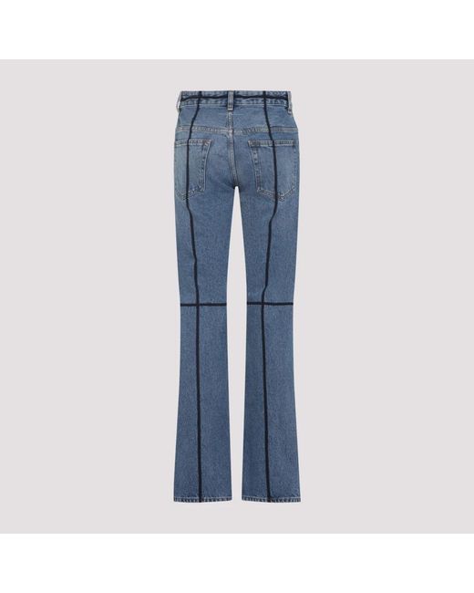 MM6 by Maison Margiela Blue Mid Cotton Jeans