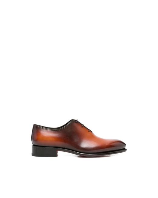 Santoni Brown Business Shoes for men