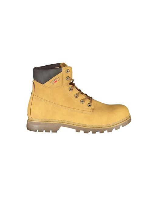 Carrera Hellgelbe schnürstiefel mit logo in Yellow für Herren