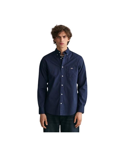 Gant Blue Casual Shirts for men