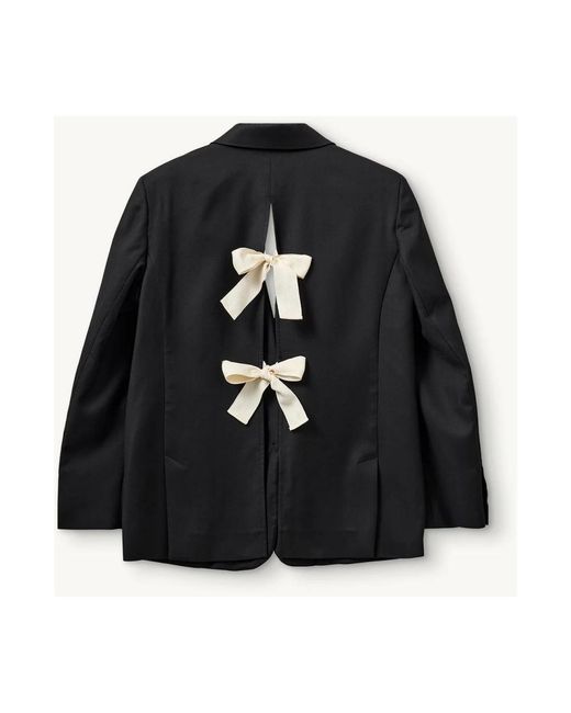THE GARMENT Jassen ,Zwart ,Strikblazer Met Gebogen Mouwen in het Black
