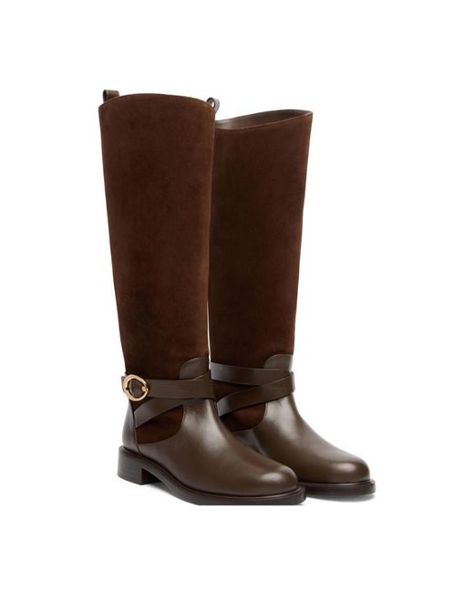 High Boots di Stuart Weitzman in Brown