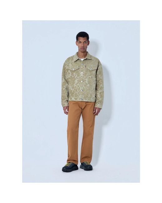 Junya Watanabe Gepatrondamd Denim Jacket in het Gray voor heren