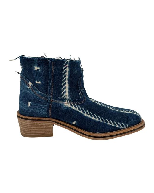 Forte Forte Blue Ankle Boots