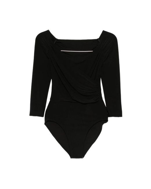 Norma Kamali Elegante Zwarte Top Aw25 in het Black