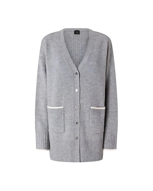 Pinko Truien & Vesten ,Grijs ,Cardigan in het Gray