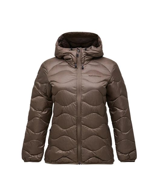 Down Jackets Peak Performance en coloris Brown
