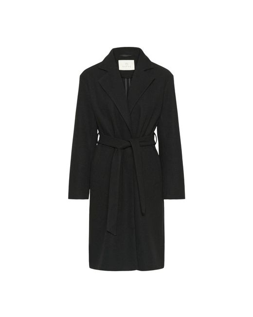 Kaffe Black Belted Coats