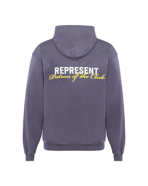 Hoodies Represent de hombre de color Blue