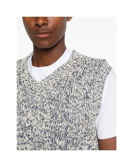 Amaranto Gray Sleeveless Jumpers for men
