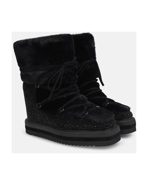 Alma En Pena. Black Winter Boots