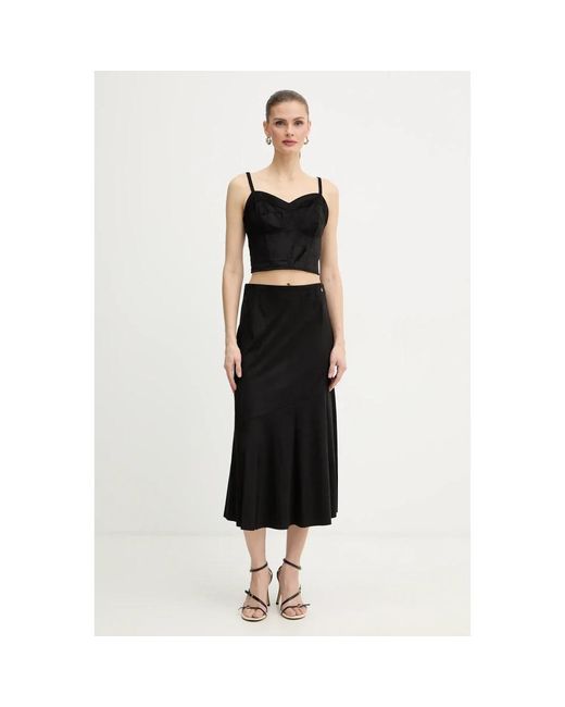 Midi Skirts Guess de color Black