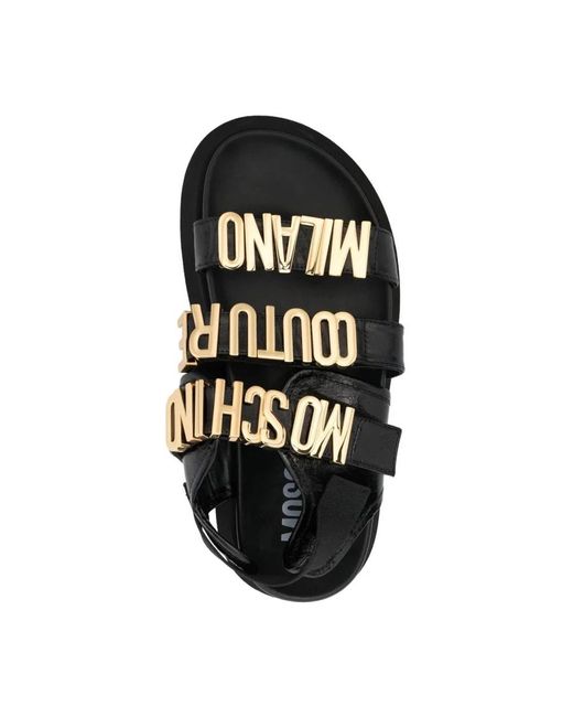 Moschino Black Flat sandals