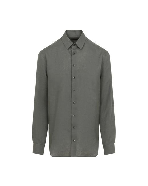 Giorgio Armani Gray Casual Shirts for men