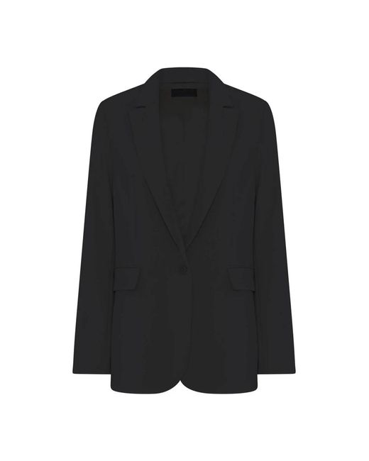 Cro Jassen ,Zwart ,Klassieke Zwarte Blazer Met Zakken in het Black