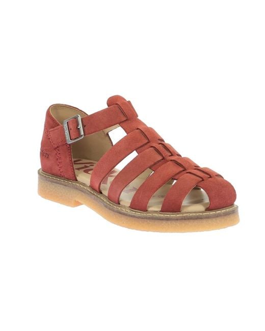 Kickers Pink Bequeme sandalen kick lergo