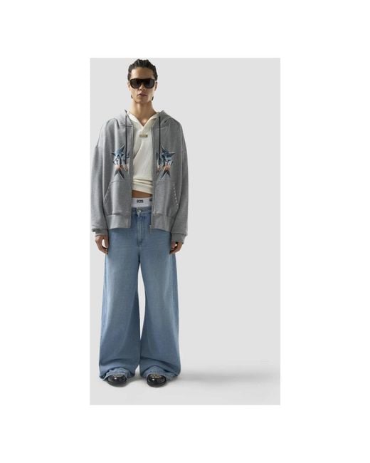 Gcds Gray Zip-Throughs for men