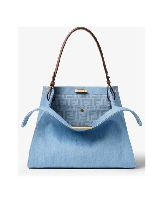 Fendi Blue Shoulder Bags