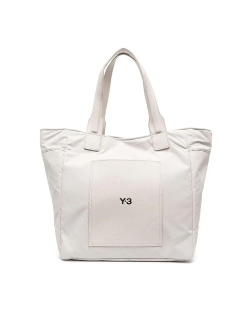 Y-3 White Tote Bags for men