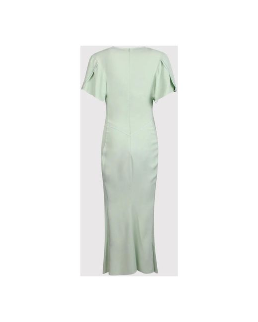 Victoria Beckham Green Midi Dresses