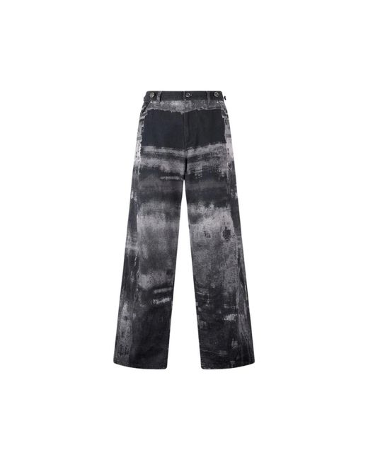 Roberto Cavalli Gray Wide Trousers for men