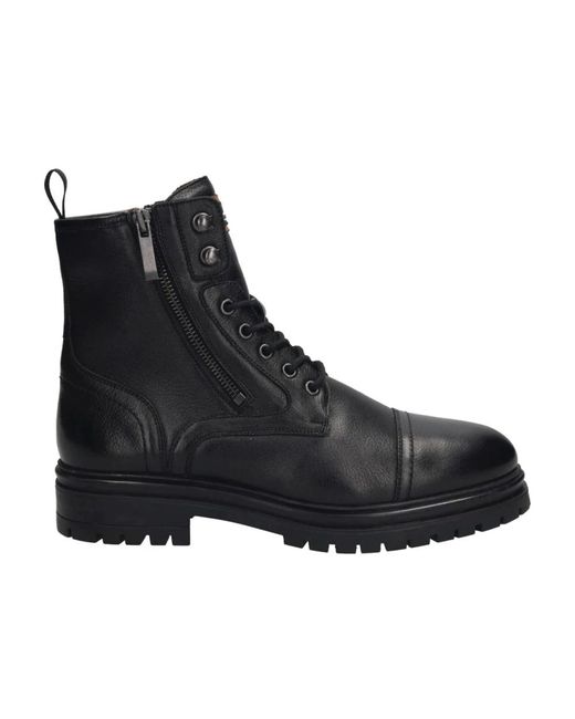 Salamander Black Lace-Up Boots for men