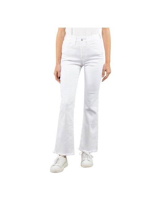 Roy Rogers White Boot-Cut Jeans