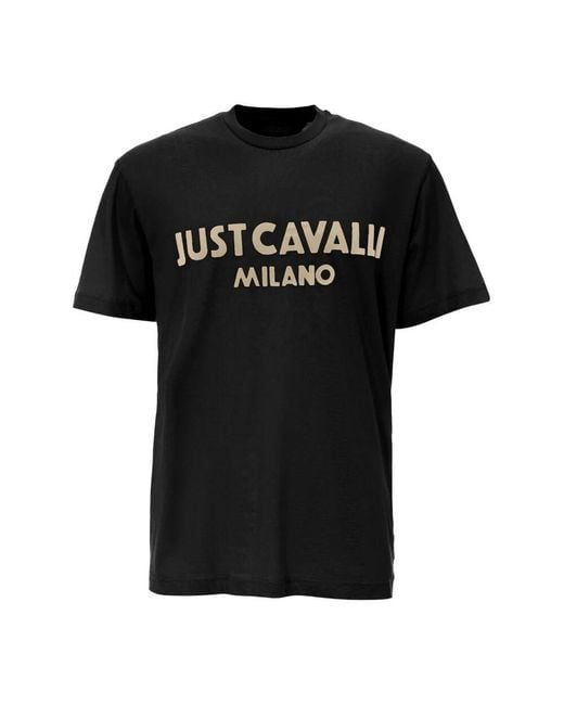 Just Cavalli T-Shirts Und Polos Schwarz in Black für Herren