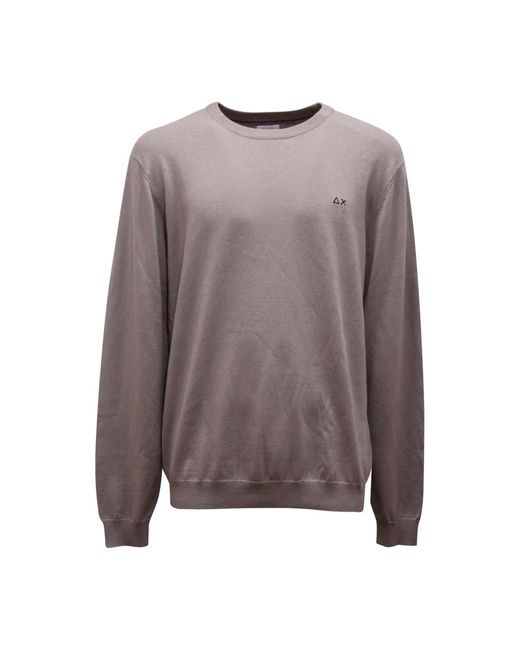 Sun 68 Pullover Basic L/S in Brown für Herren