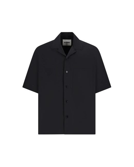 Jil Sander Black Short Sleeve Shirts for men