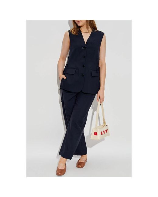 Marni Blue Wollhose