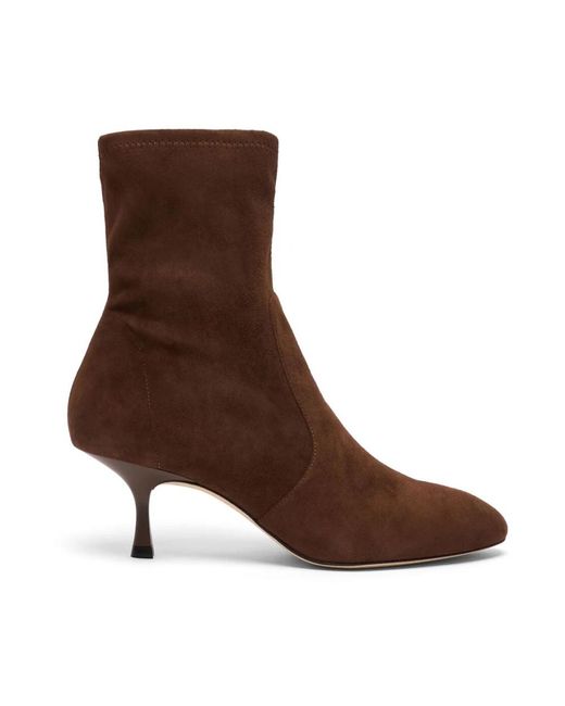 Stuart Weitzman Brown Heeled Boots