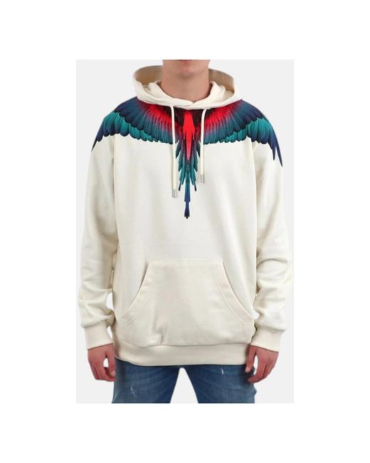 Marcelo Burlon White Hoodies for men
