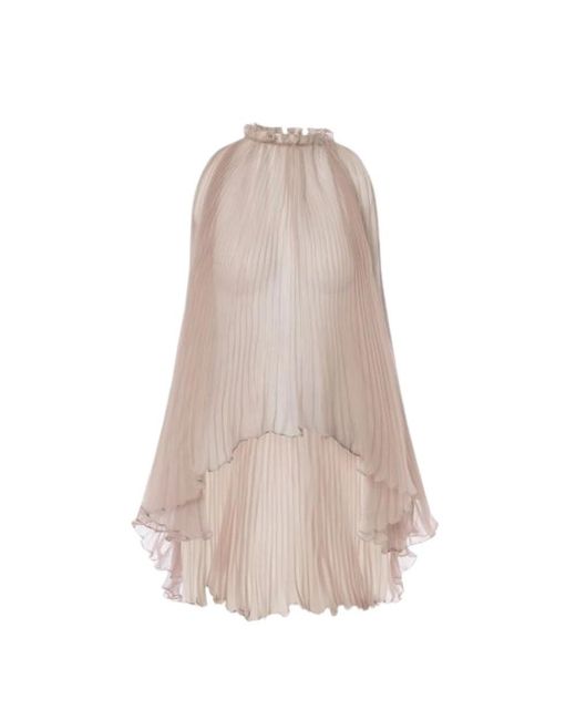 Alberta Ferretti Brown Sleeveless Tops