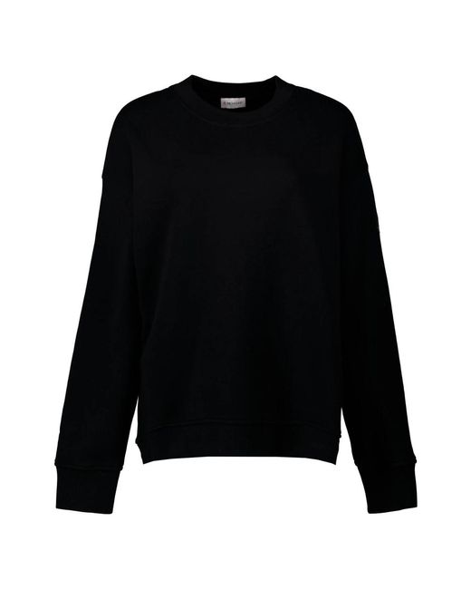 Moncler Black Metallic logo sweatshirt