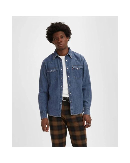 Levi's Denim Overhemden in het Blue voor heren