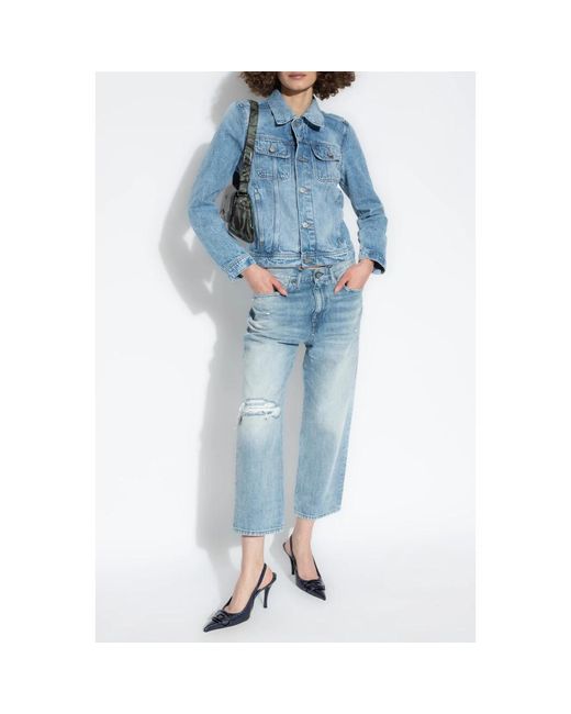 DIESEL Jassen ,Blauw ,Denim De-Bonny Denim Jas in het Blue