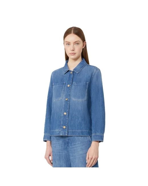 Denim Jackets Max Mara de color Blue