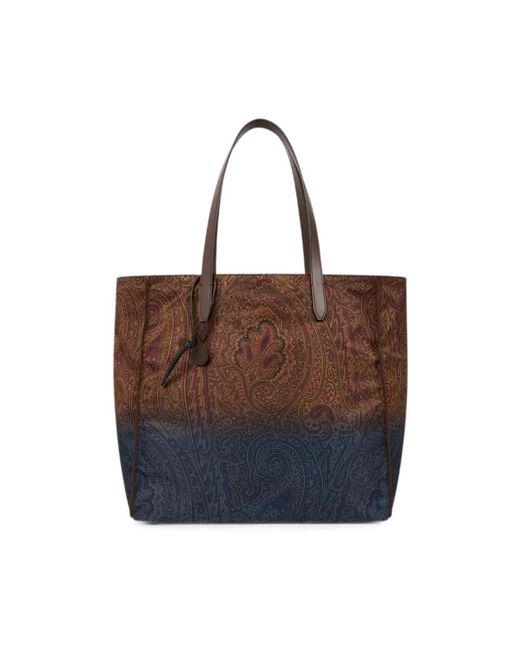 Etro Brown Shopping Bags
